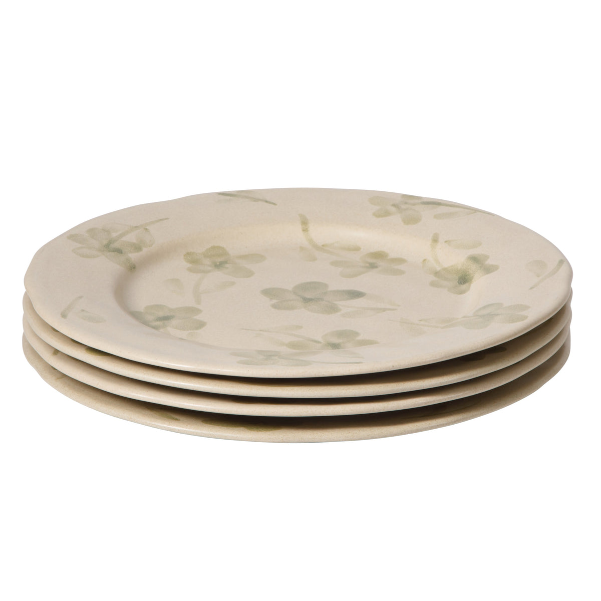 Bloomhouse - 2 Time Oprah's Favorite Things - Made in Portugal Hand Painted 10.8 Inch Dinner Plates Set of 4 - Porto Petals Floral Dish Set