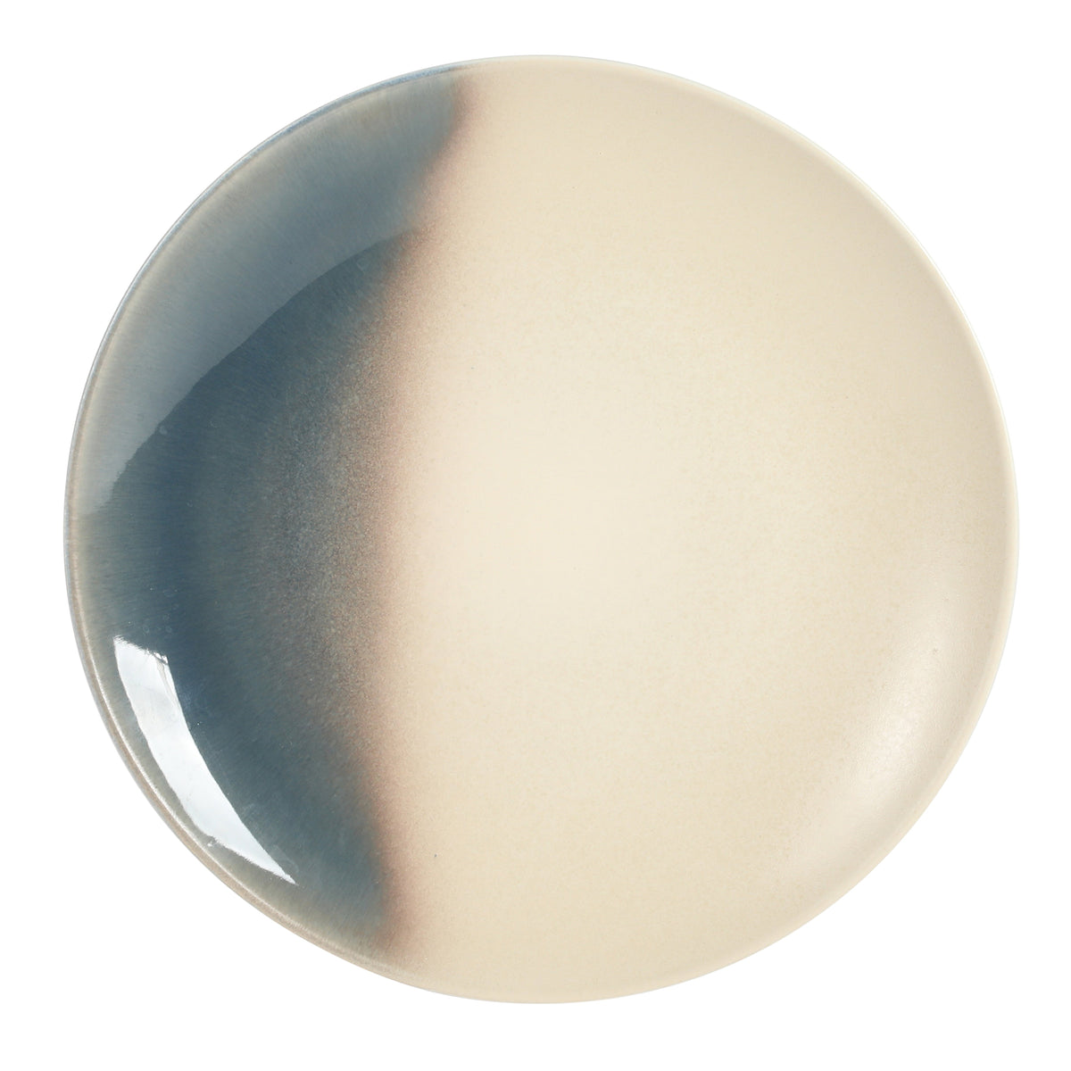 Gibson Elite Crescenton Plates and Bowls Sets, 12-Piece Stoneware Dinnerware Sets, Round Reactive Glaze Dish Set, Service for 4