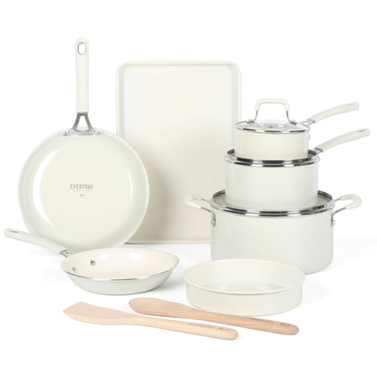 Martha Stewart Everyday Charlemont 12-Piece Forged Aluminum Cookware Set