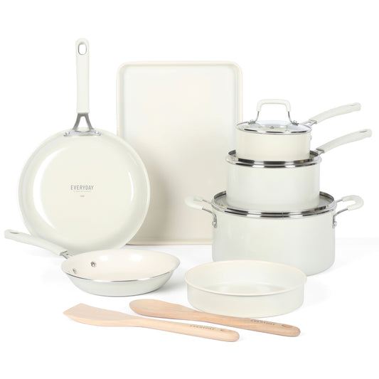 Martha Stewart Everyday Charlemont 12-Piece Forged Aluminum Cookware Set