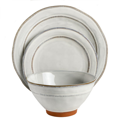 Gibson Elite Terranea 12-Piece Reactive Terracotta Dinnerware Set