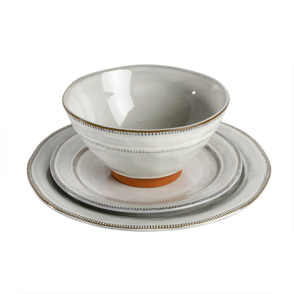 Gibson Elite Terranea 12-Piece Reactive Terracotta Dinnerware Set