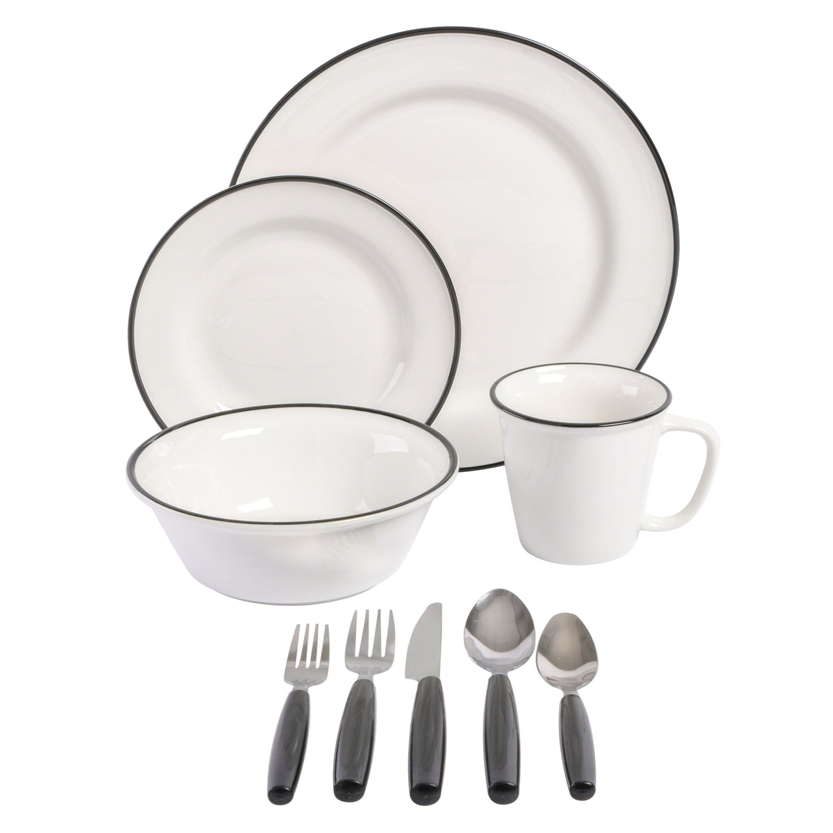 Gibson Home 95 Piece Kitchen in a Box Pots and Pans Cookware, Plates and Bowls Dinnerware, Cutlery Knife Block, Flatware Utensils, Tools & Gadgets, Storage, Glasses Set