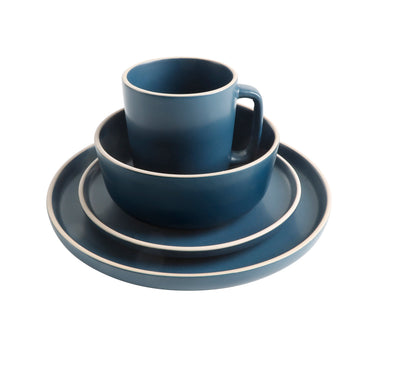 Gibson Home Zuma 16-Piece Round Matte Stoneware Dinnerware Set