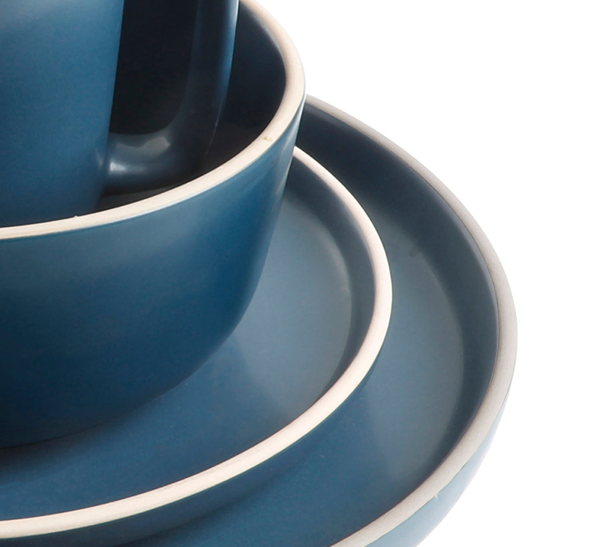 Gibson Home Zuma 16-Piece Round Matte Stoneware Dinnerware Set