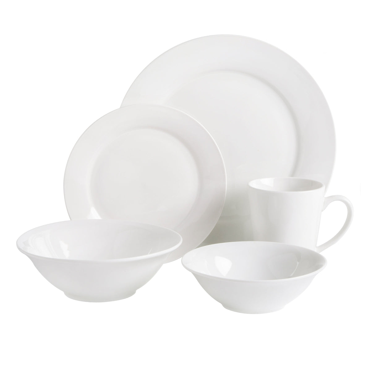 Gibson Home Everyday Round 40-Piece Expanded Fine Ceramic Dinnerware Set