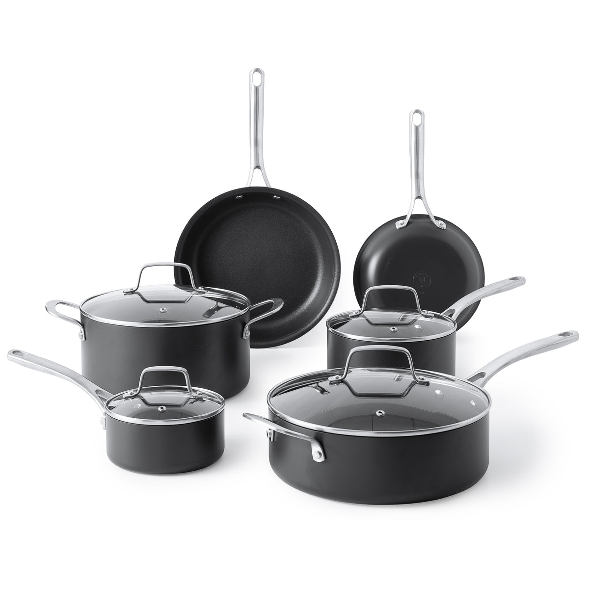 Martha Stewart Bosworth 10-Piece Hard Anodized Cookware Set