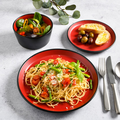 Gibson Home Sofia 12-Piece Coupe Matte Glaze Stoneware Dinnerware Set