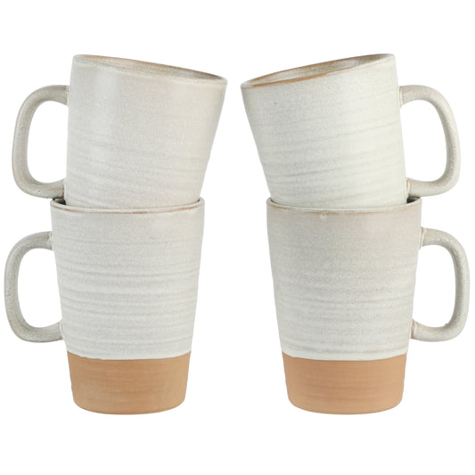 Gibson Elite Dreamweaver 4-Pack Terracotta Reactive 17oz Mug Set