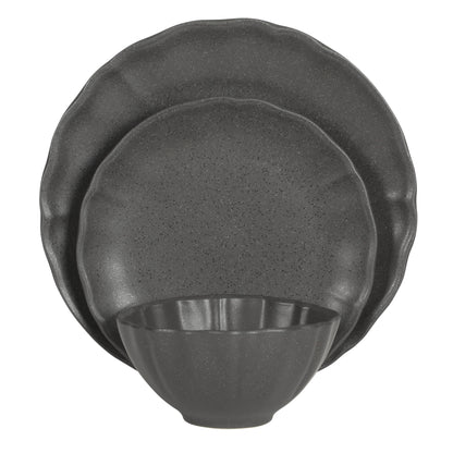 Gibson Elite Vista Rossio - Made In Portugal - 12 Piece Dinnerware Set for 4,  Ceramic Plates and Bowls Sets, Stoneware Dinner Plates and Bowls