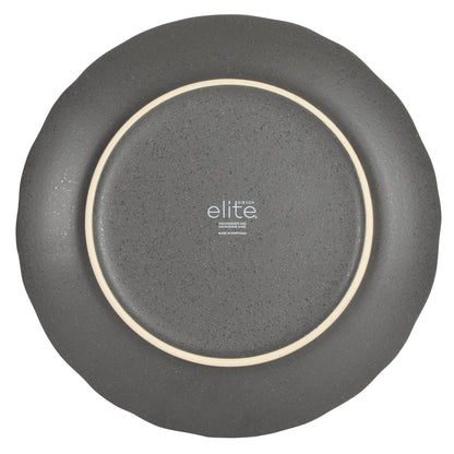 Gibson Elite Vista Rossio - Made In Portugal - 12 Piece Dinnerware Set for 4,  Ceramic Plates and Bowls Sets, Stoneware Dinner Plates and Bowls