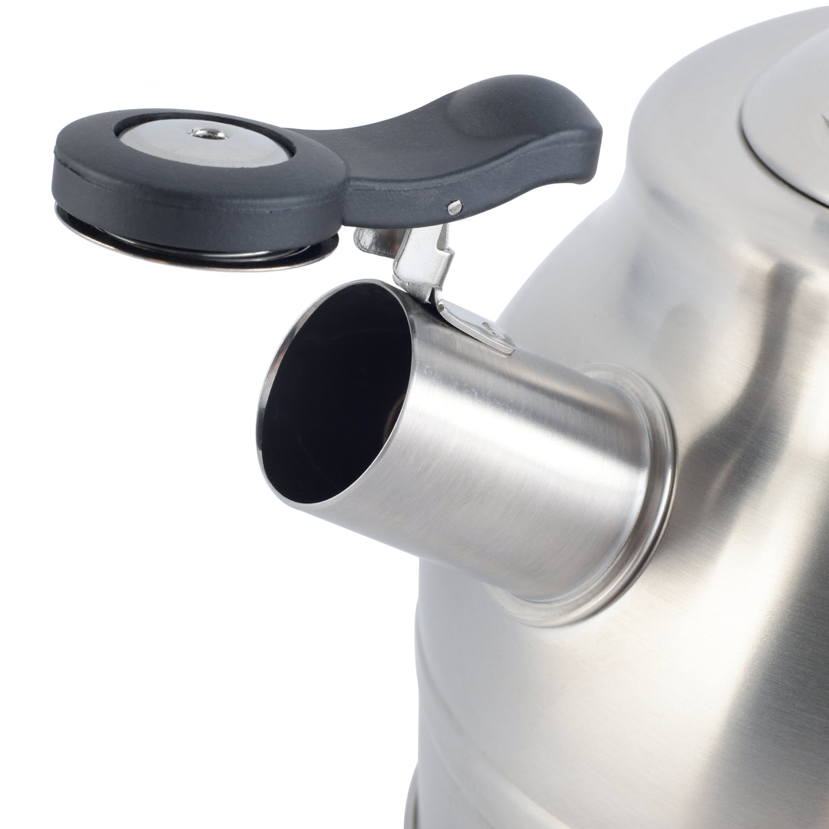 Kenmore Elite Costner 2.3-Quart Stainless Steel Tea Kettle w/ Encapsulated Base & Bakelite Handle