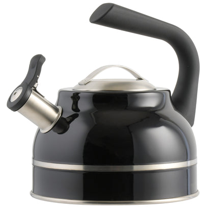 Kenmore Elite Costner 2.3-Quart Stainless Steel Tea Kettle w/ Encapsulated Base & Bakelite Handle
