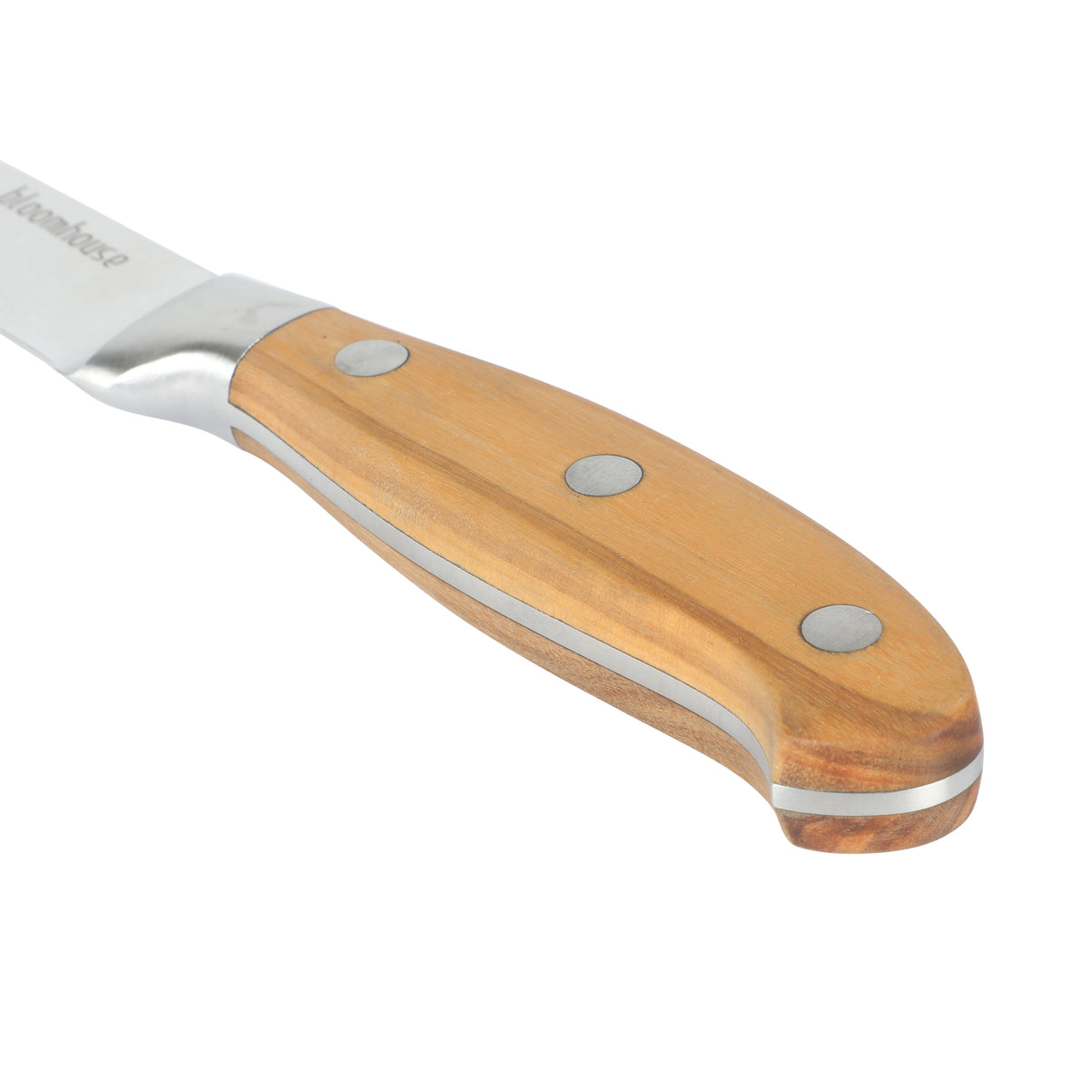 Bloomhouse 4 Inch German Steel Paring Knife w/ Olive Wood Forged Handle