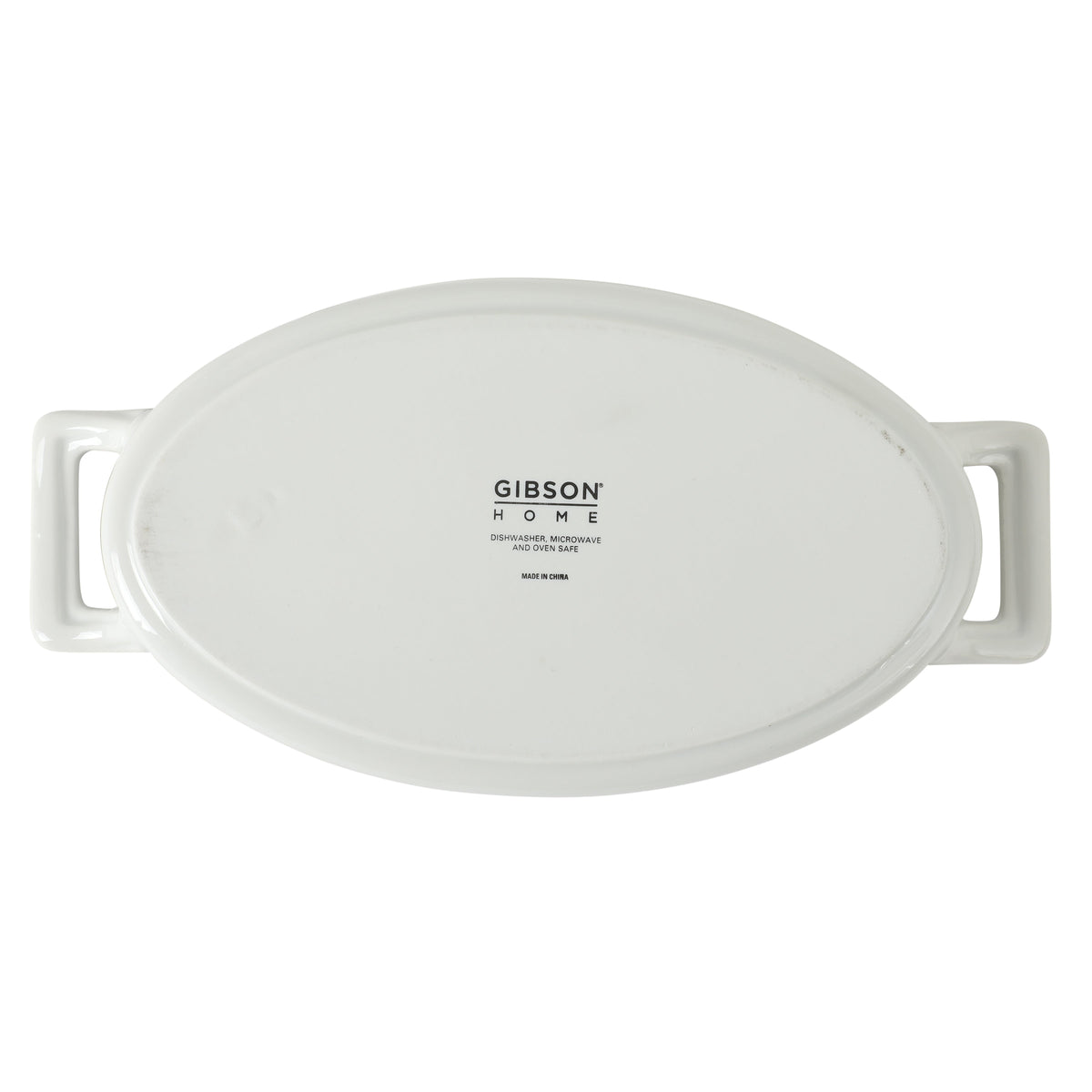 Gibson Home Gracious Dining Oval Au Gratin Baking Dishes, 4-Piece Set – 15 oz Oven Safe Ceramic Small Casserole Dishes with Handles, Microwave & Dishwasher Safe Mini Bakeware, White