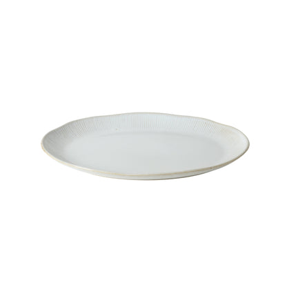 Gibson Elite Sandy Pines 3 Piece Oval Platter Set, 15.7”, 13.75” & 12” Stoneware Serving Platters, Reactive Glaze Finish, Microwave & Dishwasher Safe