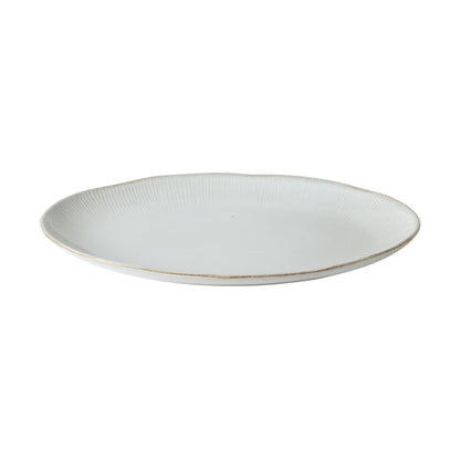 Gibson Elite Sandy Pines 3 Piece Oval Platter Set, 15.7”, 13.75” & 12” Stoneware Serving Platters, Reactive Glaze Finish, Microwave & Dishwasher Safe