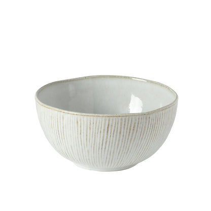 Gibson Elite Sandy Pines 4 Piece Nesting Bowl Set, 4”, 5.5”, 7” & 9” Round Stoneware Bowls, Reactive Glaze Finish, Mixing, Prep & Serving Bowls, Microwave & Dishwasher Safe