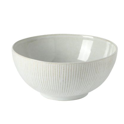 Gibson Elite Sandy Pines 4 Piece Nesting Bowl Set, 4”, 5.5”, 7” & 9” Round Stoneware Bowls, Reactive Glaze Finish, Mixing, Prep & Serving Bowls, Microwave & Dishwasher Safe