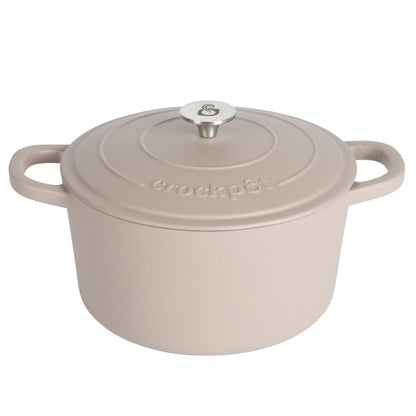 Crock Pot Artisan 7-Quart Round Enameled Cast Iron Dutch Oven