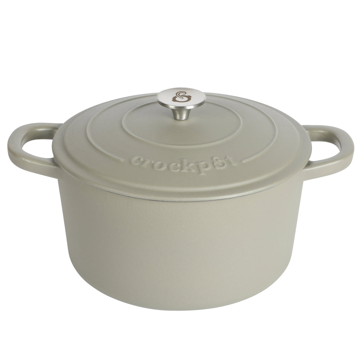 Crock Pot Artisan 7-Quart Round Enameled Cast Iron Dutch Oven