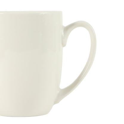 Gibson Home Great Essentials 16 Ounce Porcelain Coffee Mugs - Set of 6 - Cups for Latte, Hot Tea, Cappuccino, Mocha, Espresso, Cocoa