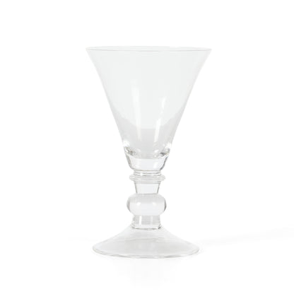 Martha Stewart Crispa 4 Piece 10 Ounce Handmade Goblet/Wine/Martini Glassware Set