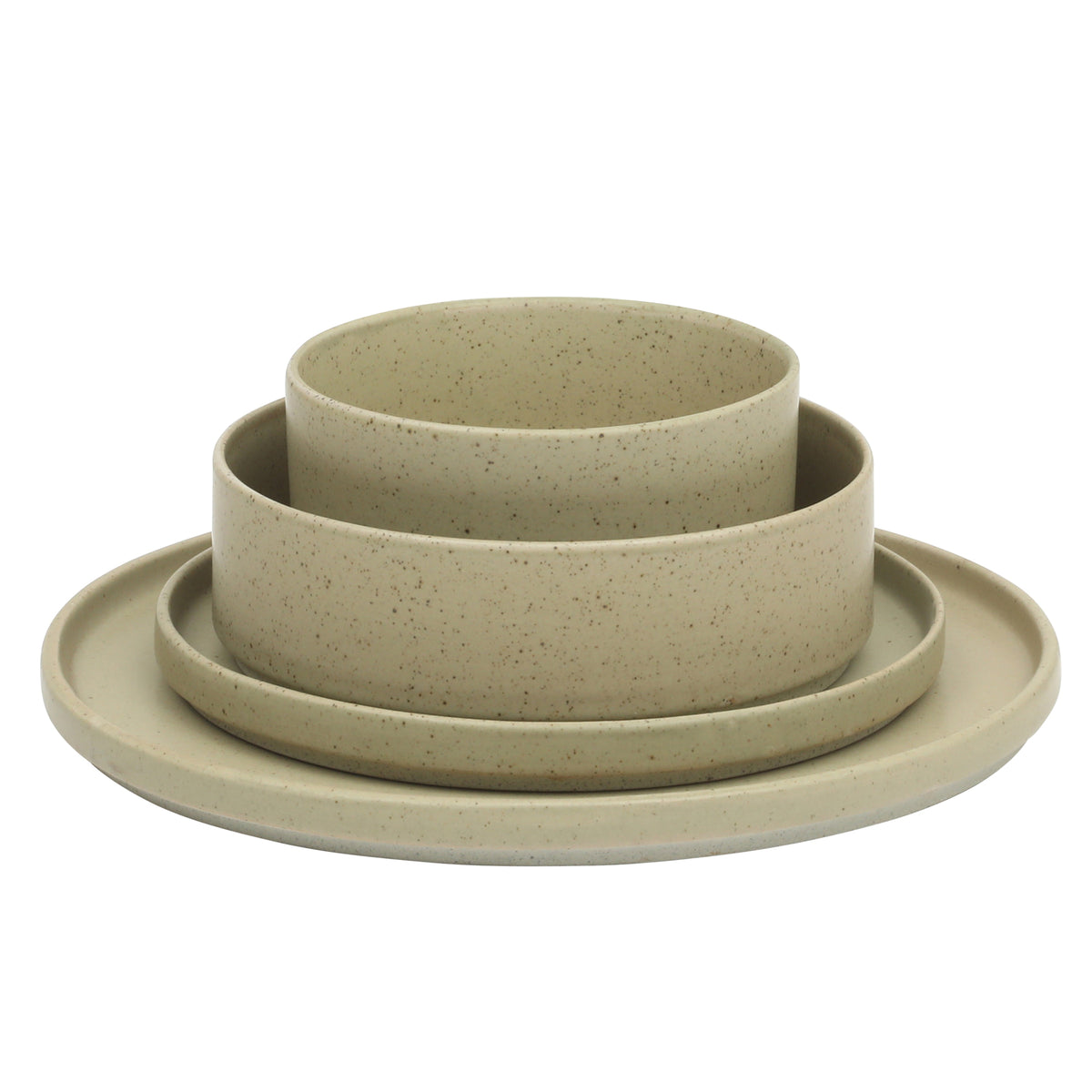 Gibson Elite Tatum Premium Porcelain Matte Reactive Glaze 16 Piece (Service for 4)  Plates and Bowls Stackable Dishes Ceramic Dinnerware Set