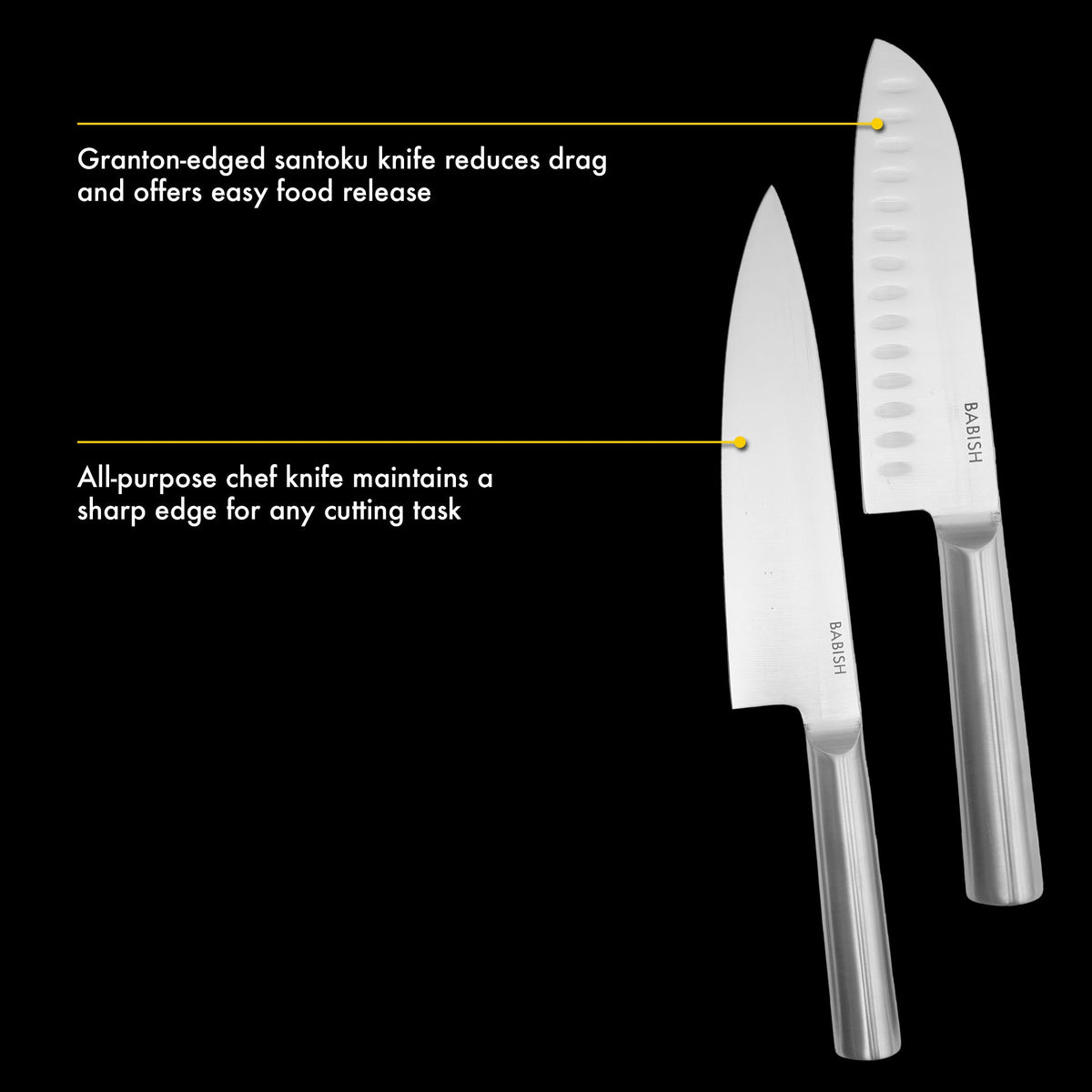Babish High-Carbon 1.4116 German Steel 15 Piece Full Tang Forged Cutlery Kitchen Knife Block Set - Stainless Steel