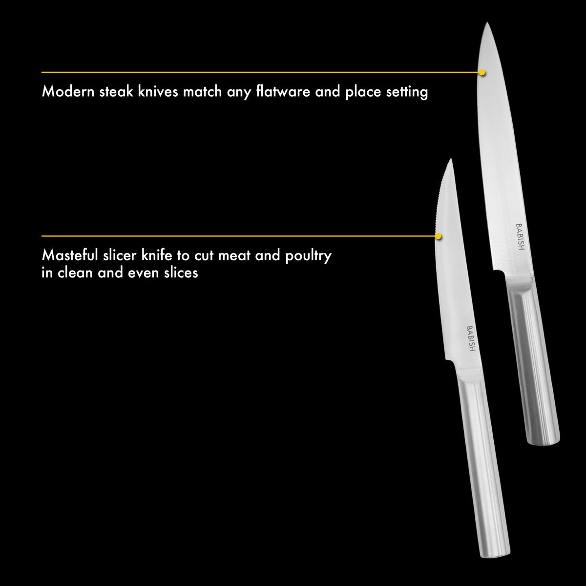Babish High-Carbon 1.4116 German Steel 15 Piece Full Tang Forged Cutlery Kitchen Knife Block Set - Stainless Steel