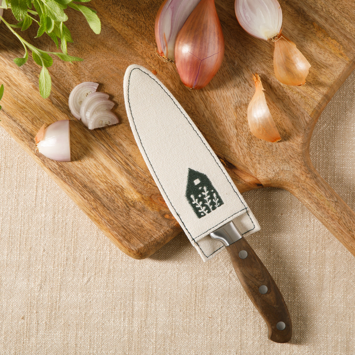 Bloomhouse 5 Inch German Steel Utility/Boning Knife W/ Walnut Wood Forged Handle