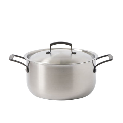 Babish 10-Piece Professional Tri-Ply Non-Toxic Pots and Pans Cookware Set – Durable, Even Heat Distribution