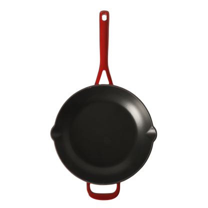 Martha Stewart Gatwick 12” Enameled Cast Iron Skillet, PFAS-Free, Rust Resistant, Oven Safe