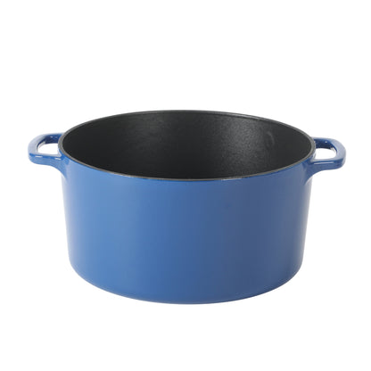 Sur La Table Kitchen Essentials Supper Club 5-Quart Enamel-Coated Cast Iron Dutch Oven Pot with Oven Safe Glass Lid, Oven-to-Table Cookware for Bread, Soups, Stews & Braising