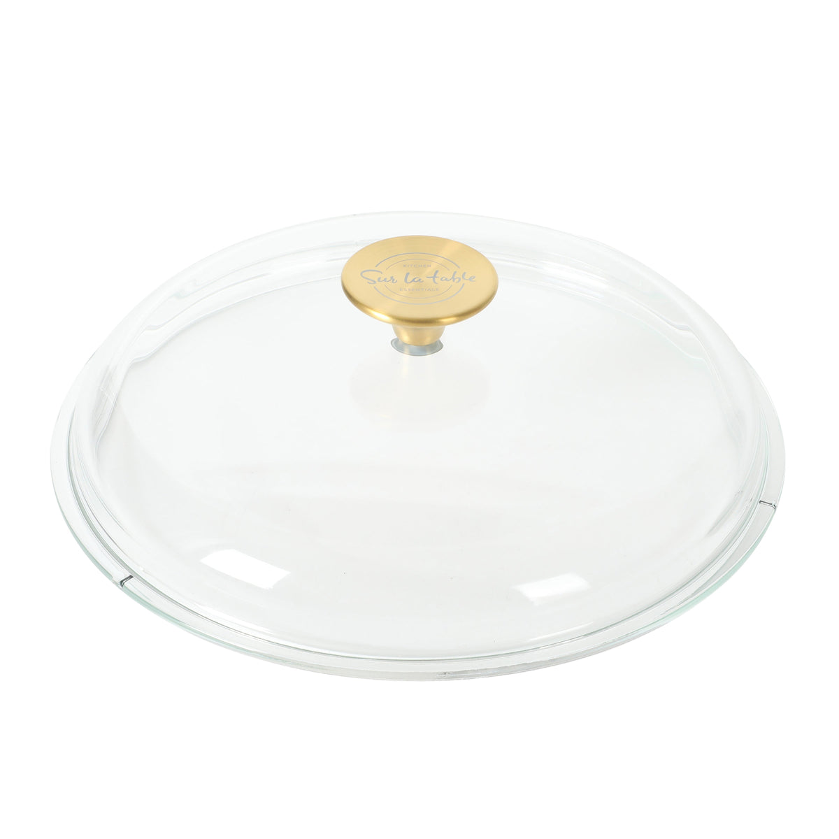 Sur La Table Kitchen Essentials Supper Club 5-Quart Enamel-Coated Cast Iron Dutch Oven Pot with Oven Safe Glass Lid, Oven-to-Table Cookware for Bread, Soups, Stews & Braising