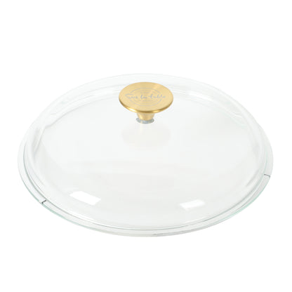 Sur La Table Kitchen Essentials Supper Club 5-Quart Enamel-Coated Cast Iron Dutch Oven Pot with Oven Safe Glass Lid, Oven-to-Table Cookware for Bread, Soups, Stews & Braising