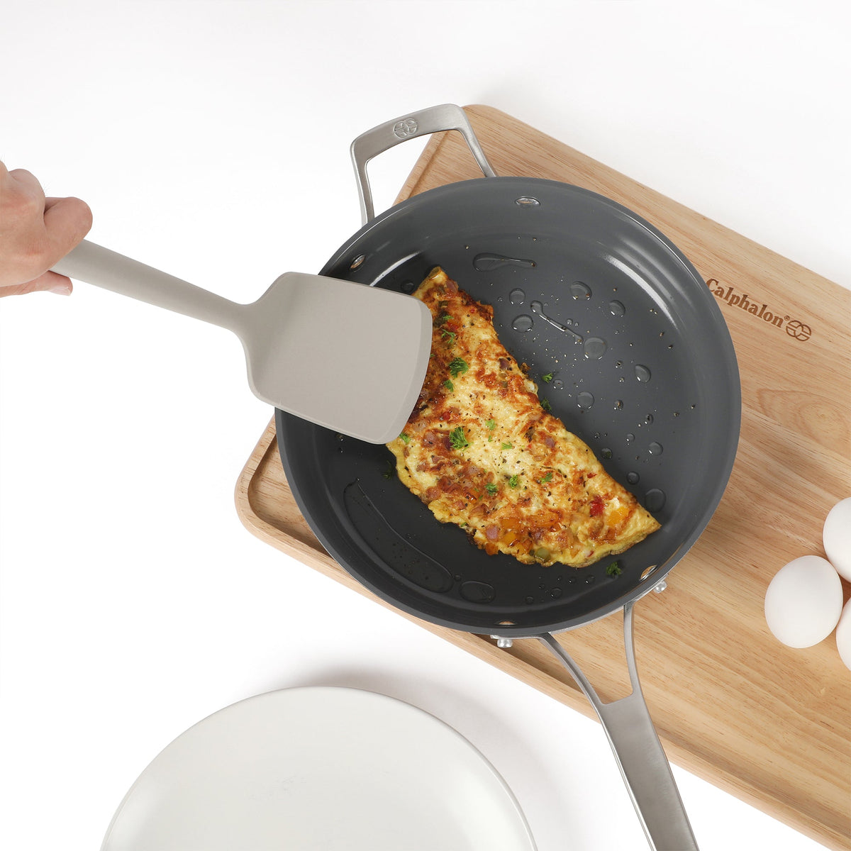 Calphalon Prime 7 Piece Sillicone and Teak Wood Kitchen Tool & Gadget Set