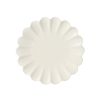 Gibson Elite Plates and Bowls Sets, 12-Piece Stoneware Dinnerware Set for 4, Scalloped Dish Set with Dinner Plates, Salad Plates & Bowls