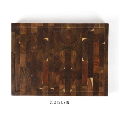 Calphalon Edge Guard End Grain Acacia Wood Cutting Board