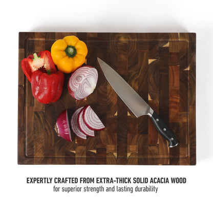Calphalon Edge Guard End Grain Acacia Wood Cutting Board