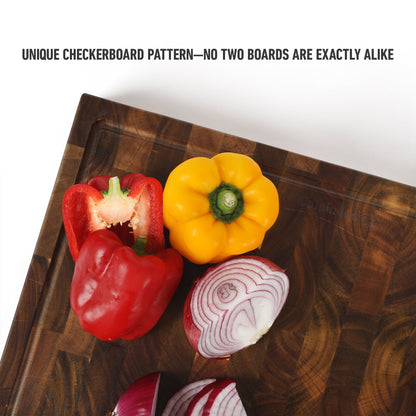 Calphalon Edge Guard End Grain Acacia Wood Cutting Board