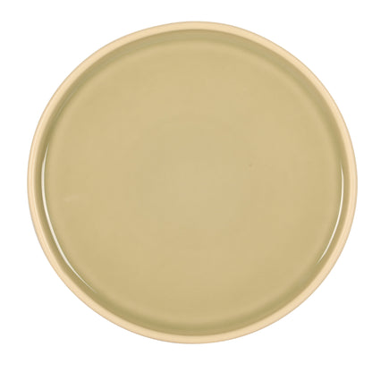 Gibson Elite - Made in Portugal - Port Gaia 12 Piece (Service for 4) Plates and Bowls Reactive Glaze Dishes Stoneware Ceramic Dinnerware Set