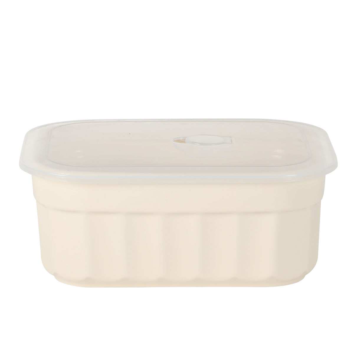 Martha Stewart Broadbrook 6 Piece Stoneware Meal Prep Container Set with Lids, Rectangular/Round Food Storage & Bakeware, Cream, Oven, Microwave & Dishwasher Safe