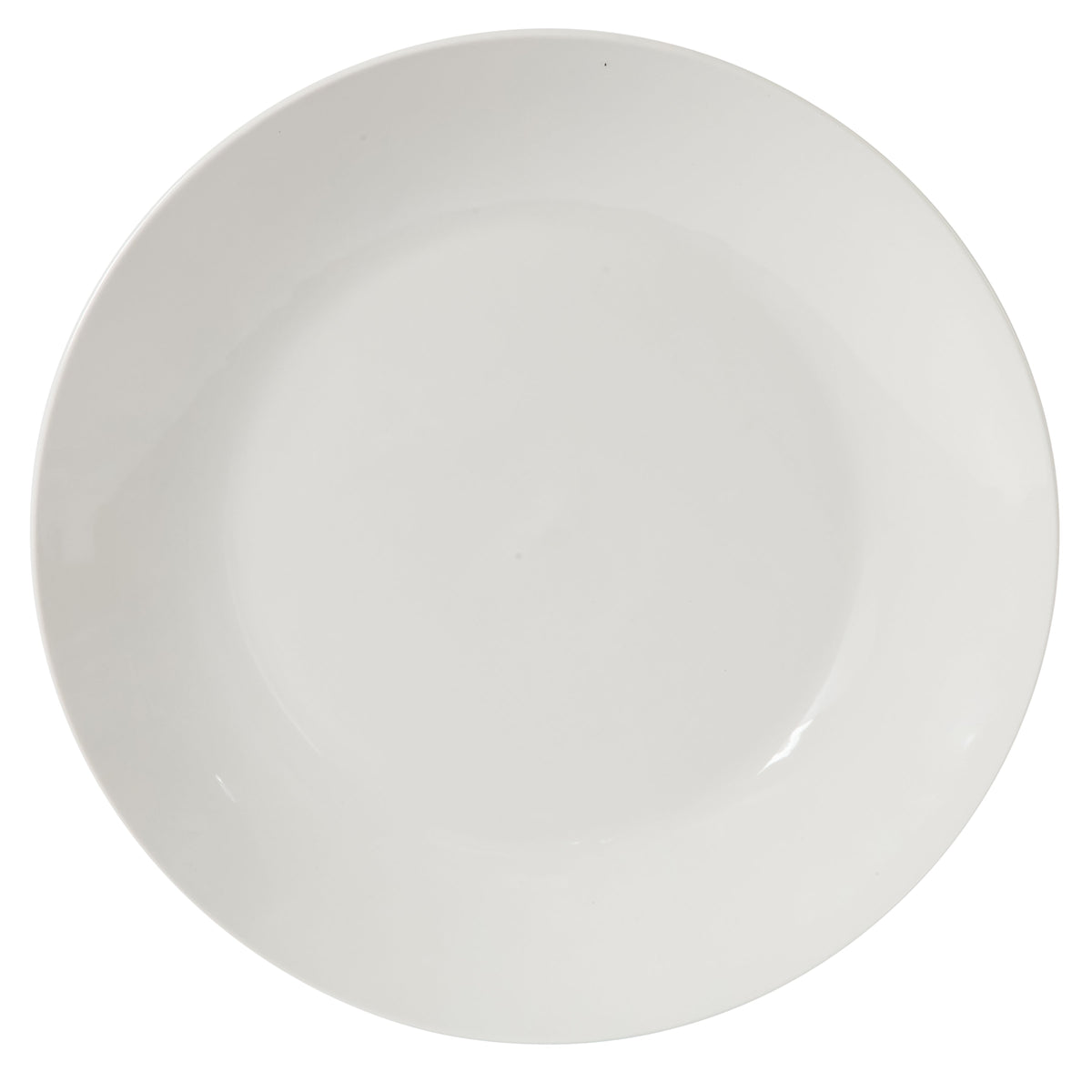 Gibson Home 17-Piece Porcelain Plates and Bowls Set W/Metal Rack - Plates, Bowls & Mugs Dinnerware Set for 4 - White
