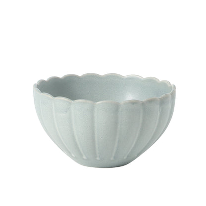 Gibson Elite Plates and Bowls Sets, 12-Piece Stoneware Dinnerware Set for 4, Scalloped Dish Set with Dinner Plates, Salad Plates & Bowls