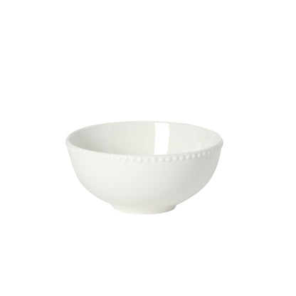 Gibson Home Caviara Plates and Bowls Set, 12-Piece Dinnerware Set, White Round Beaded Rim Porcelain Dish Set, Dinner Plates, Salad Plates & Cereal Bowls