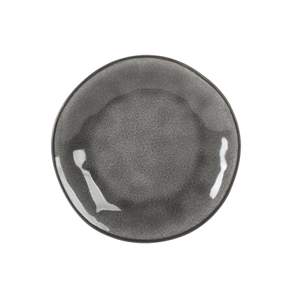 Gibson Elite Port Barton Plates and Bowls Sets, 12-Piece Stoneware Dinnerware Sets, Reactive Glaze Dish Set, Service for 4
