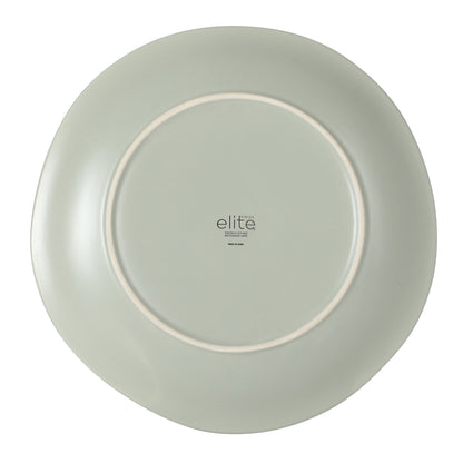 Gibson Elite Port Barton Plates and Bowls Sets, 12-Piece Stoneware Dinnerware Sets, Reactive Glaze Dish Set, Service for 4