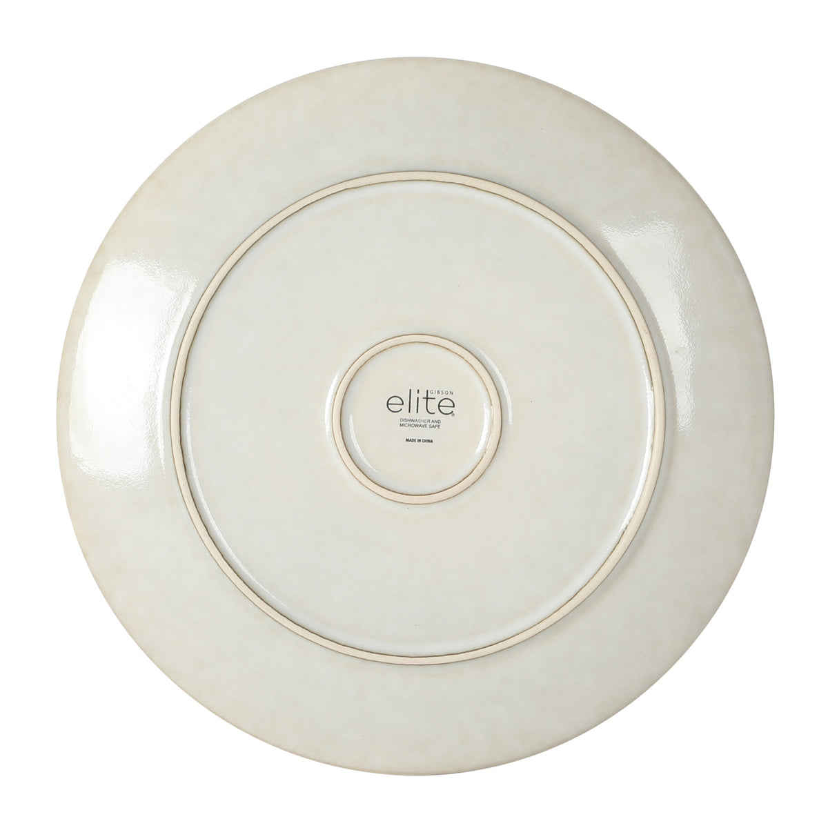 Gibson Elite White Sands Plates and Bowls Sets, 12-Piece Stoneware Dinnerware Sets, Reactive Glaze Dish Set, Service for 4