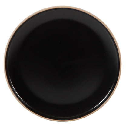 Gibson Home Plates and Bowls Set, 12 Piece Stoneware Dinnerware Set for 4, Matte Two-Tone Glaze, Dishwasher & Microwave Safe, Green